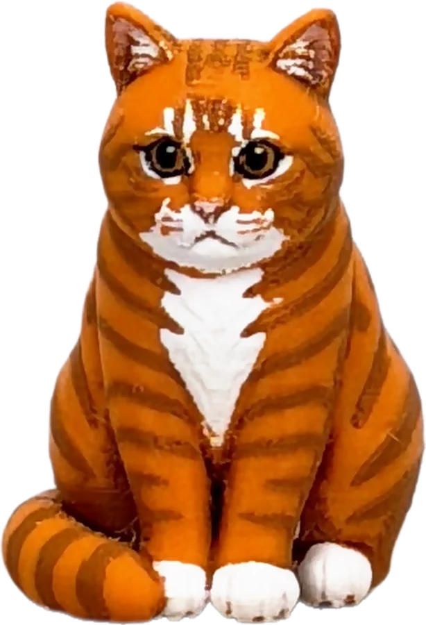 Фигурка рыжего кота